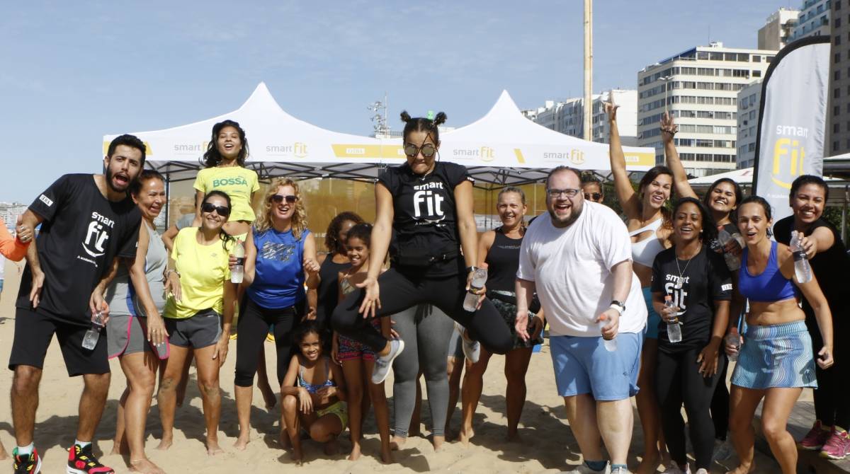 Rio de Janeiro - RJ  - 20/07/2019 - O Dia / Smart Fit - Evento O Dia / Smart Fit, na manha de hoje, na Praia de Copacabana, zona sul do Rio - foto: Reginaldo Pimenta / Agencia O Dia