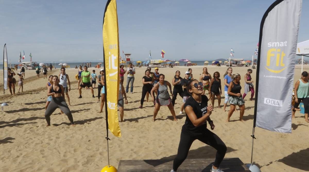 Rio de Janeiro - RJ  - 20/07/2019 - O Dia / Smart Fit - Evento O Dia / Smart Fit, na manha de hoje, na Praia de Copacabana, zona sul do Rio - foto: Reginaldo Pimenta / Agencia O Dia
