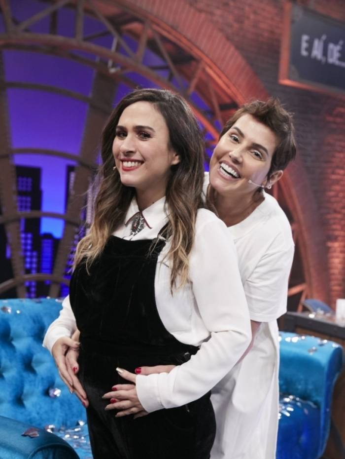 Tat&aacute; Werneck e Deborah Secco no 'Lady Night'