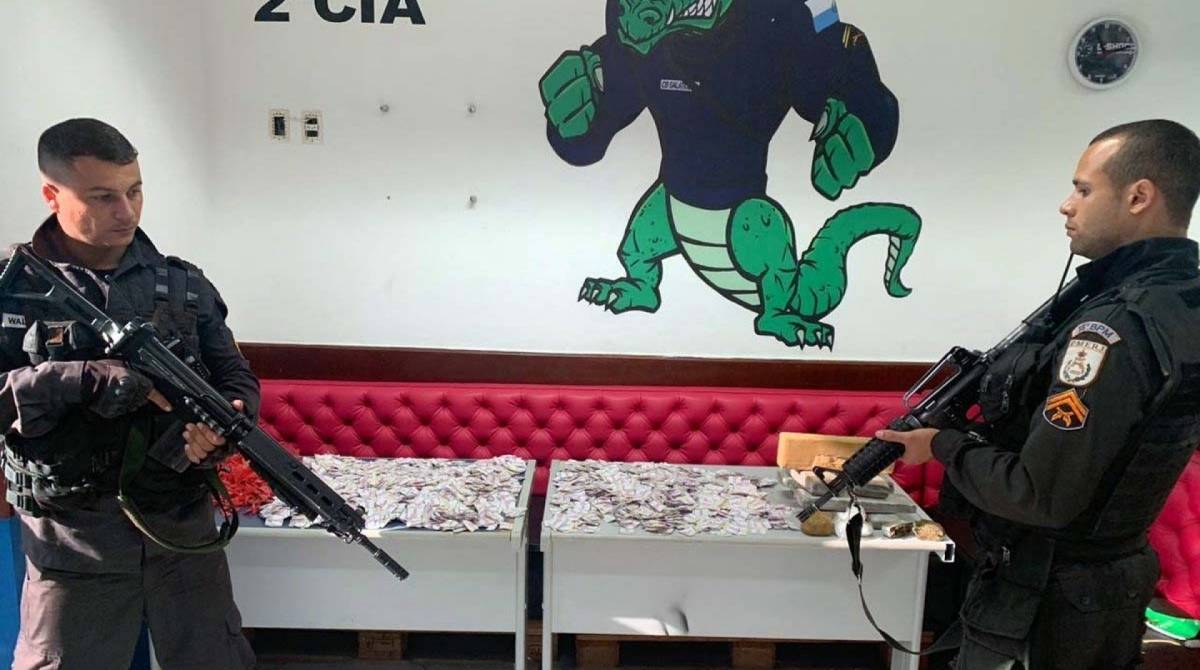 Drogas apreendidas durante a operação