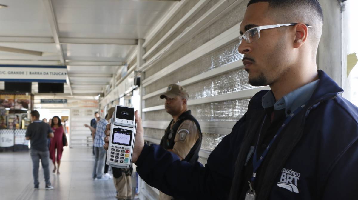 Rio de Janeiro - RJ  - 22/07/2019 - Novo sistema de fiscaliza&ccedil;ao BRT - foto: Reginaldo Pimenta / Agencia O Dia