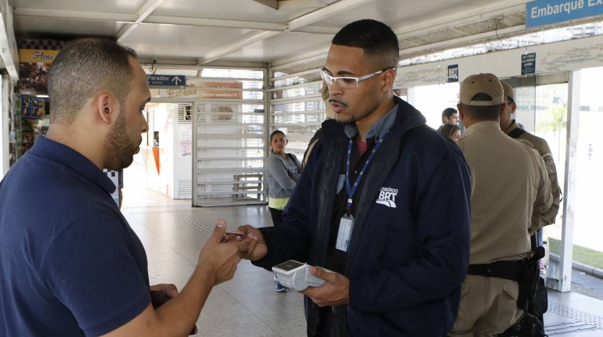 Rio de Janeiro - RJ  - 22/07/2019 - Novo sistema de fiscaliza&ccedil;ao BRT - foto: Reginaldo Pimenta / Agencia O Dia