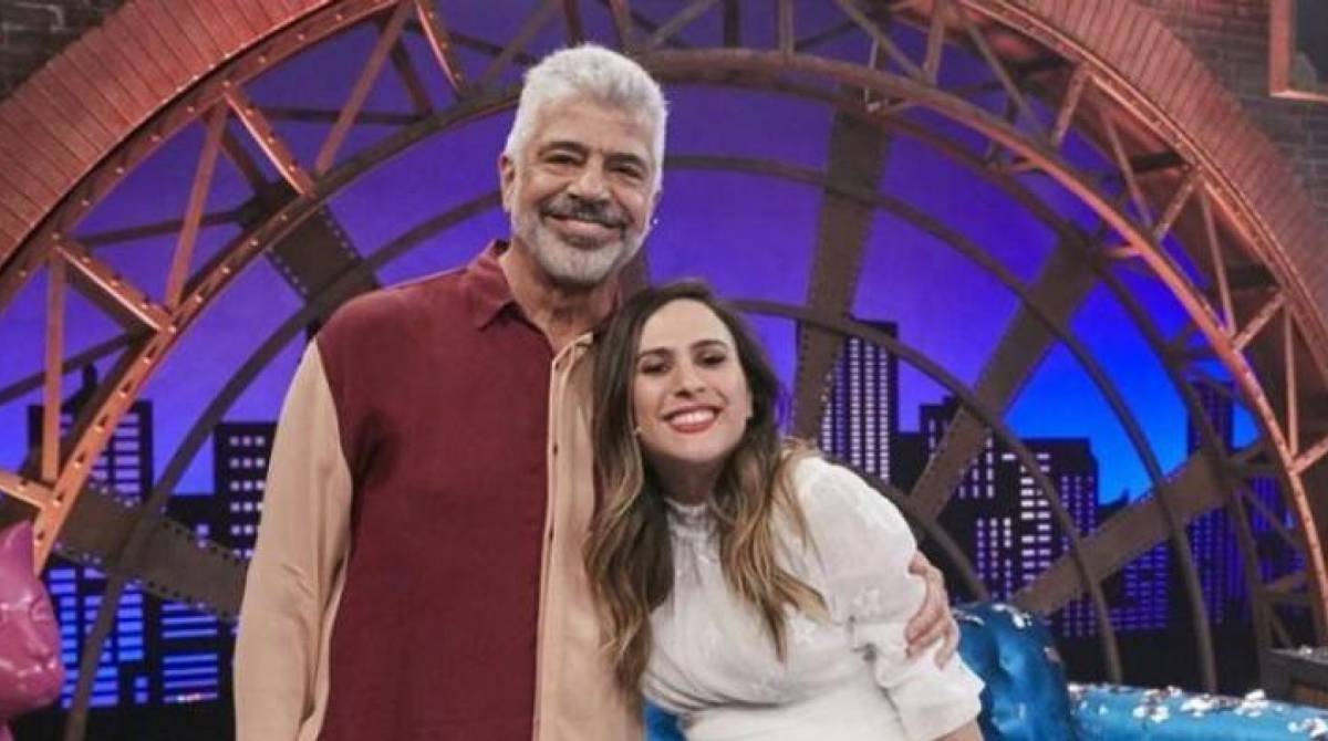 Lulu Santos e Tatá Werneck no 'Lady Night' - Reprodução