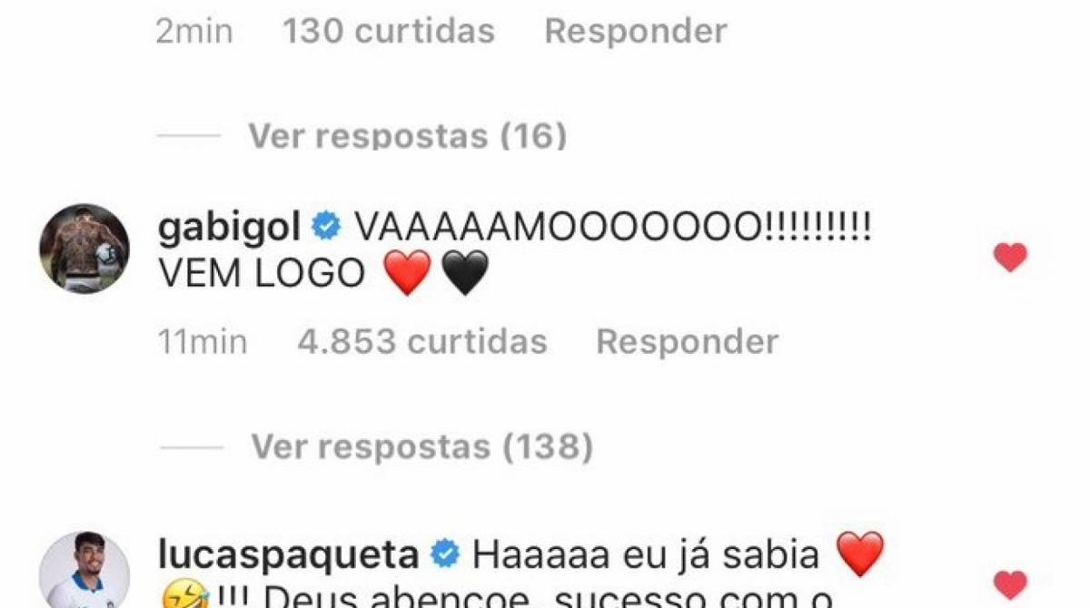 Douglas Costa, Gabigol e Lucas Paquetá foram alguns dos jogadores que também desejaram boa sorte a Filipe Luís