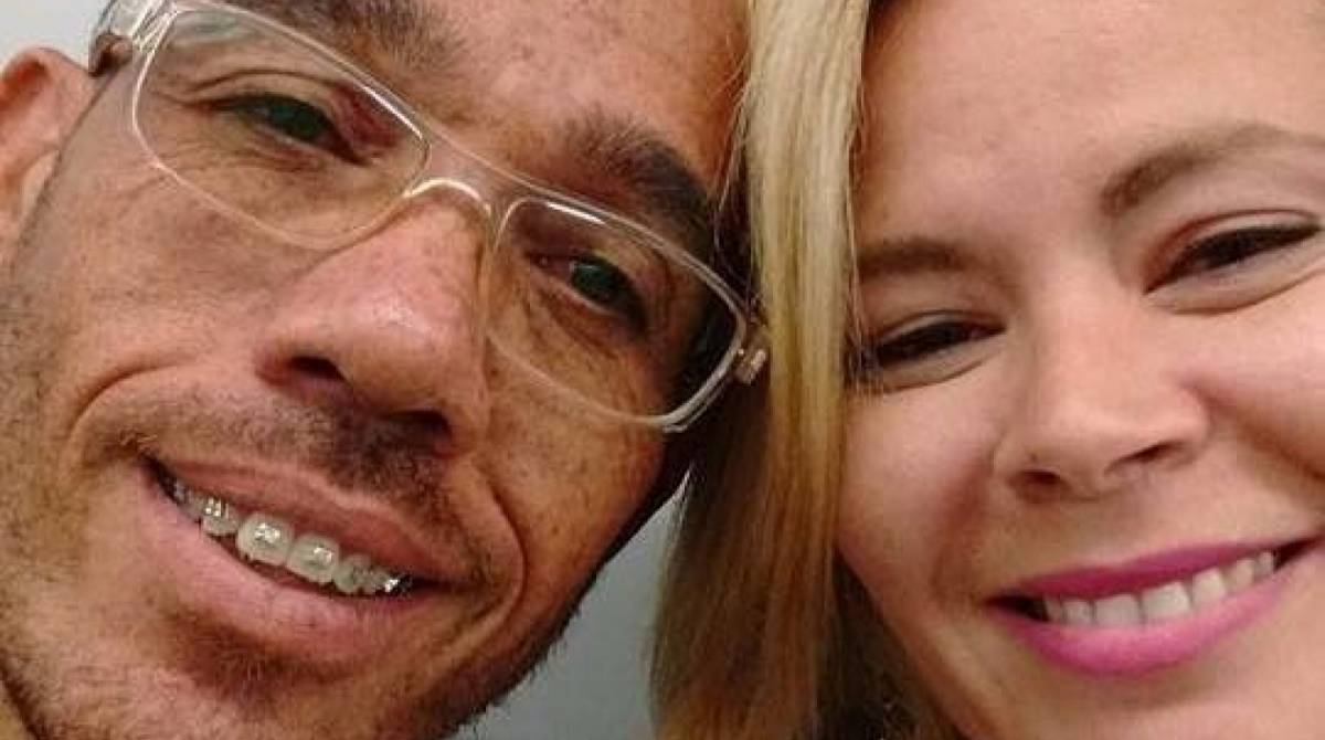 Luciana e o marido, Wladimir Dativo dos Santos