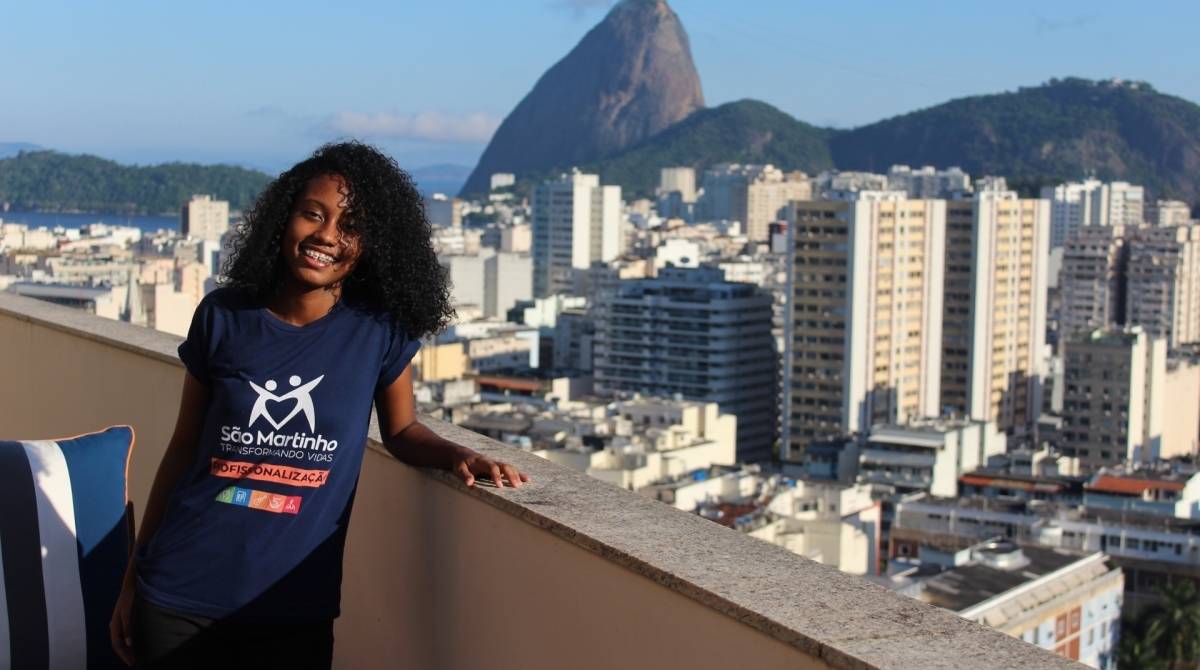 Maria Fernanda, aluna do Centro Musical Jim Capaldi
