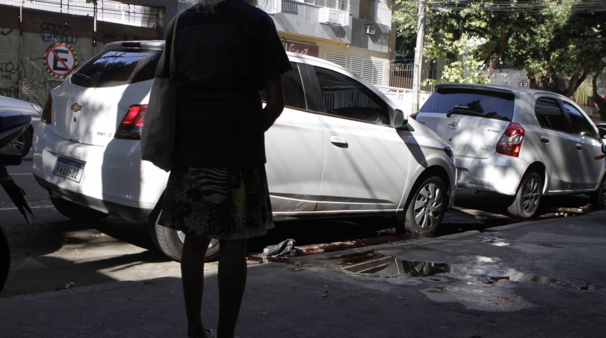 Rio,24/07/2019 - TIJUCA- Motorista de aplicativo é morto na Tijuca. Na foto, Rua Afonso Pena, local onde motorista, Rodrigo Pezzi Loureiro foi morto .Foto: Cléber Mendes/Agência O Dia