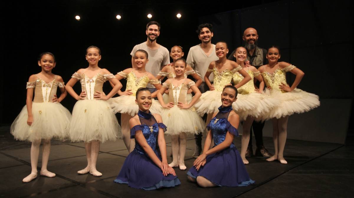 Rio de Janeiro - 25/07/2019 - Ballet de Maguinhos em visita ao Teatro Carlos Gomes. Foto: Luciano Belford/Agencia O Dia