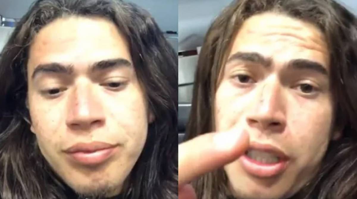 Whindersson Nunes pede sanduíche aos fãs no aeroporto - Reprodução Internet