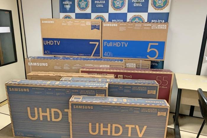 Televisores roubados recuperados na Zona Norte