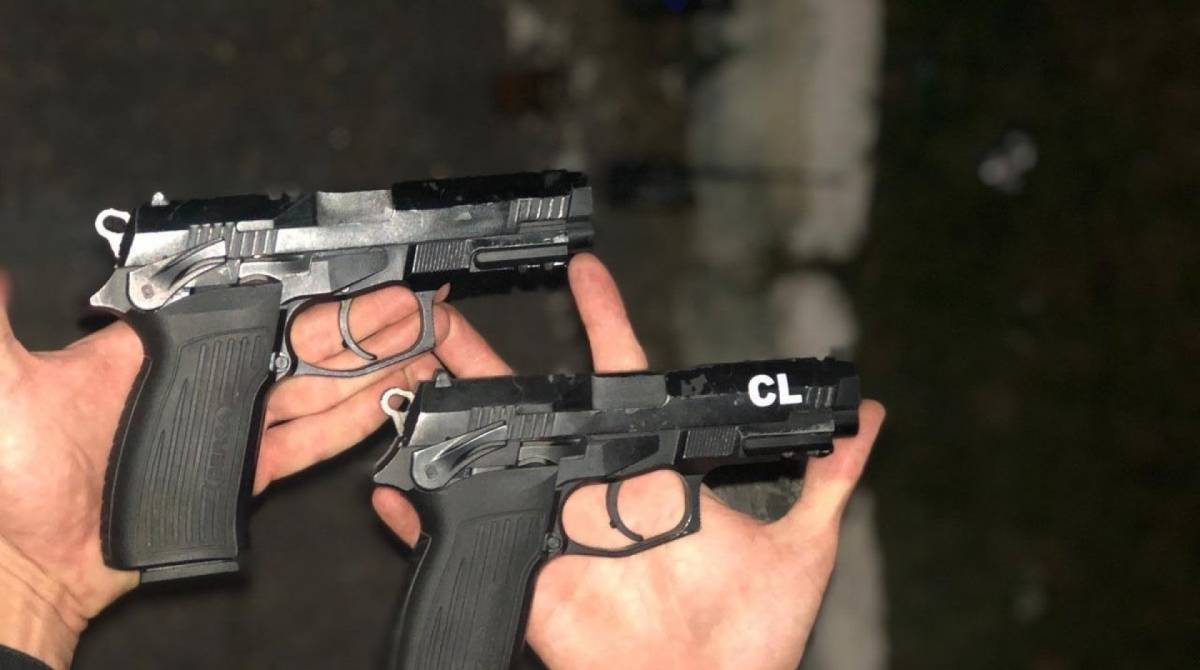 Armas apreendidas durante operação da PM com três mortos na comunidade do Guandu, em Japeri - Divulgação