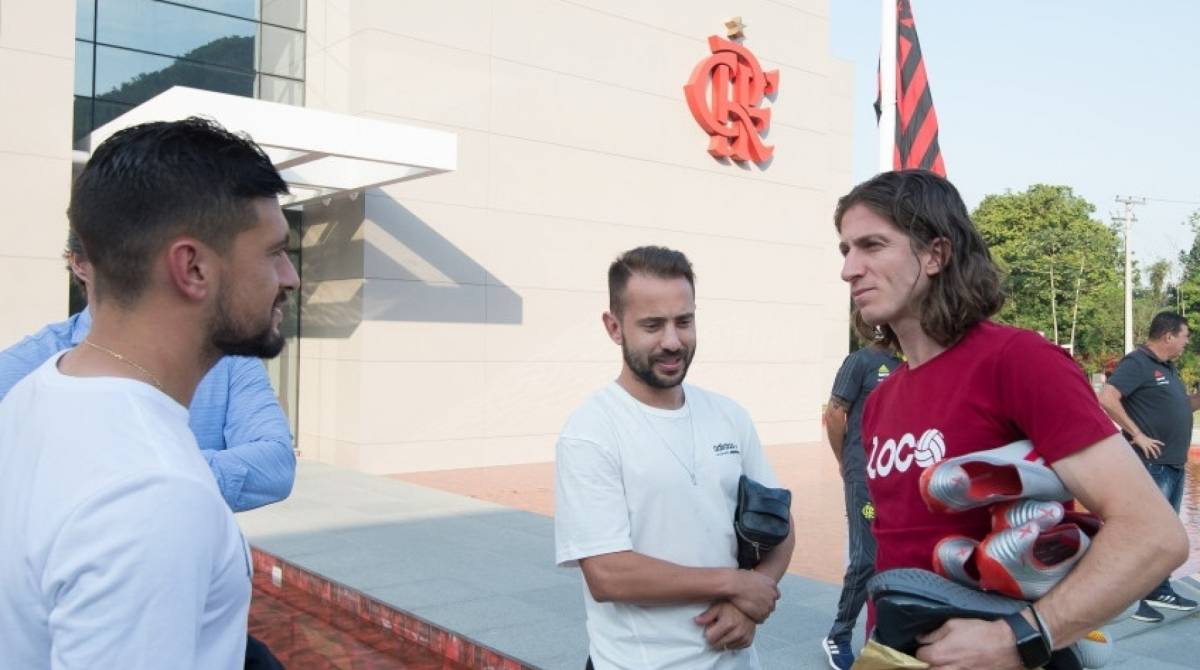 Filipe Luís chegou ao Flamengo - Alexandre Vidal / Flamengo