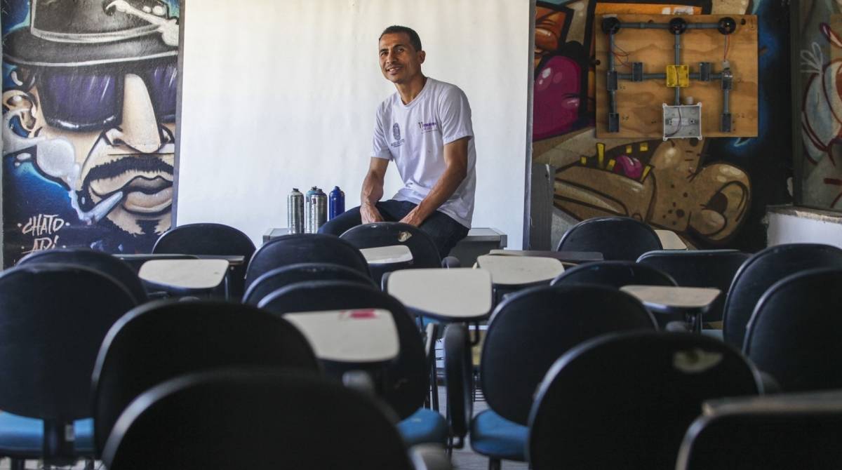 Rio, 26/07/2019 - Museu do grasffiti, Pavuna zona norte do Rio. Na foto Carlos Andre. Foto: Ricardo Cassiano/Agencia O Dia