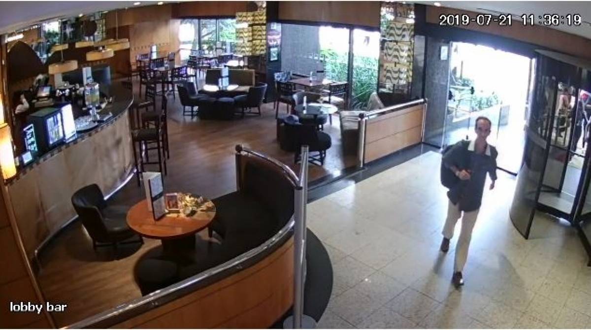 Silvio Gomes Sampaio, de 55 anos, de Minas Gerais, já possui sete passagens pela polícia por furto a turista no Aeroporto Indo Galeão e em outros hotéis do Rio - Reprodução