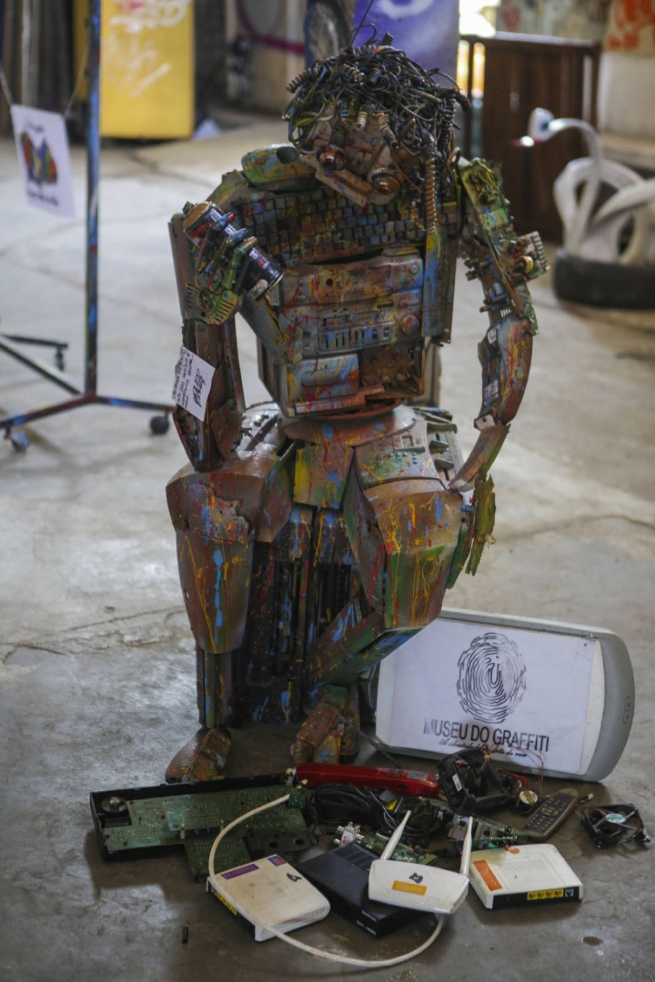 Rio, 26/07/2019 - Museu do grasffiti, Pavuna zona norte do Rio. Na foto Interior do museu. Foto: Ricardo Cassiano/Agencia O Dia