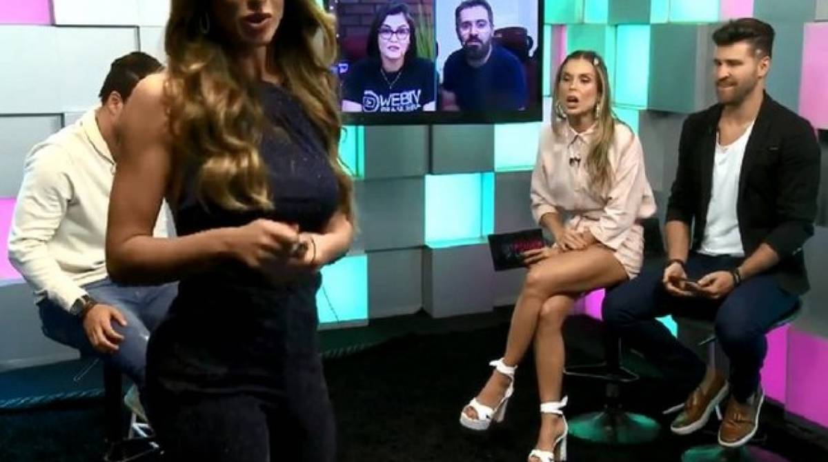 Nicole Bahls abandonou entrevista após vencer o