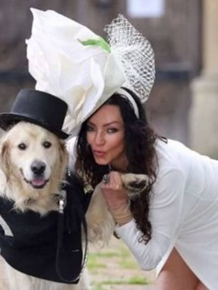 Elizabeth Hoad cansou de se frustrar com os homens e decidiu se casar com o cão: 