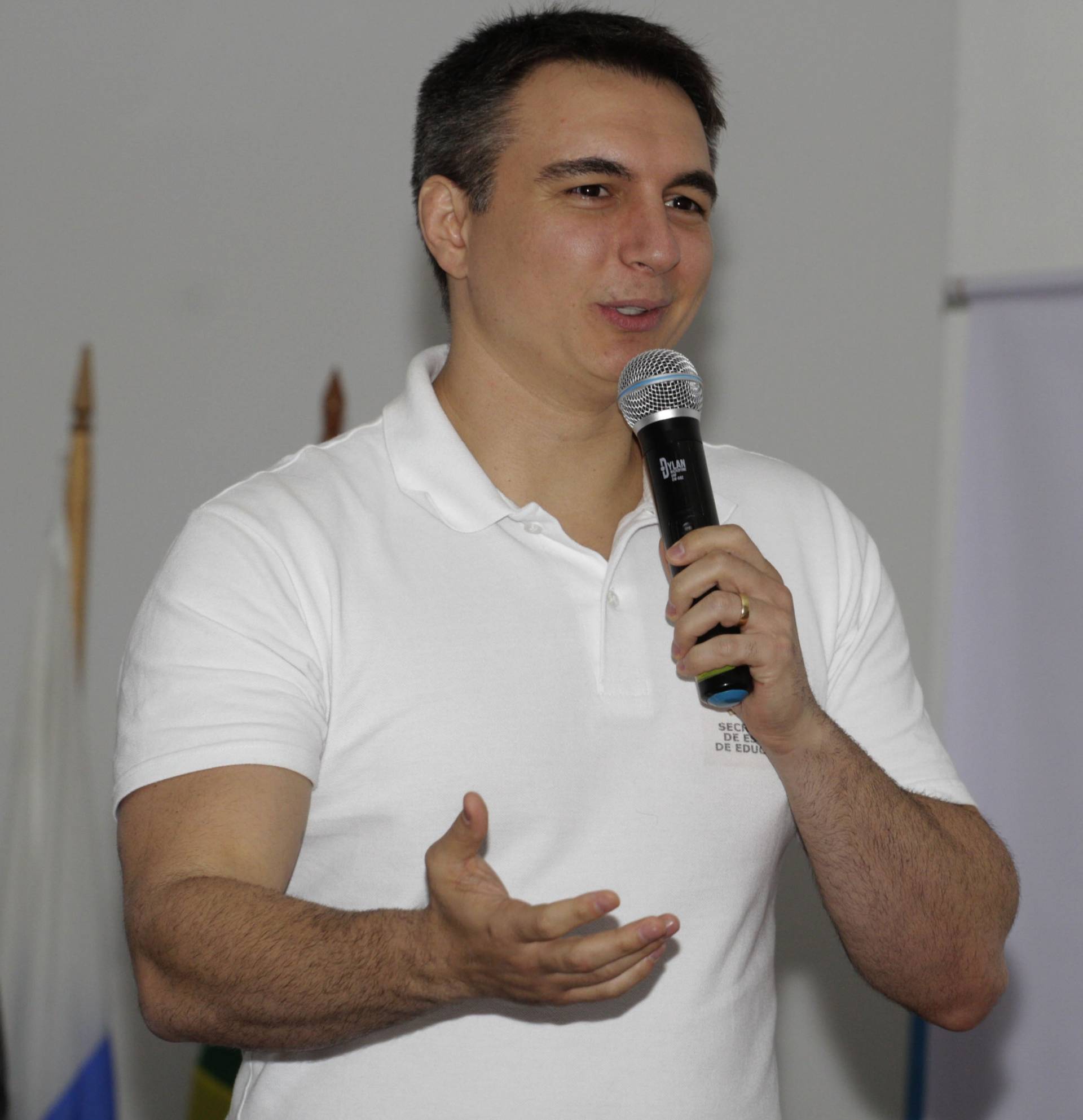 Rio,29/07/2019 -GAMBOA- Secretaria Estadual de Educaçõa- O governodo Rio lançou nesta segunda-feira, o programa Escola Pra Vida, com turmas em tempo integral. Na foto, Pedro Fernandes(secretario de educação) ,durante o lançamento do programa.Foto: Cléber Mendes/Agência O Dia