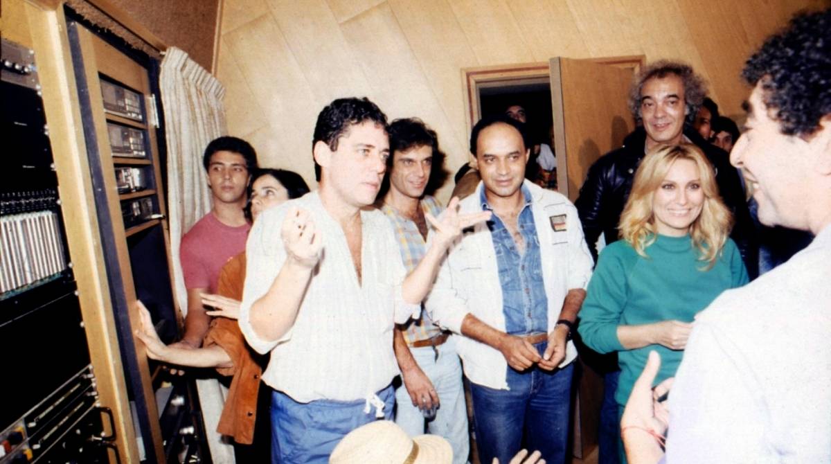Marieta Severo, Chico Buarque, Carlinhos Vergueiro, Marinho, Erasmo, Rosemary e João Nogueira