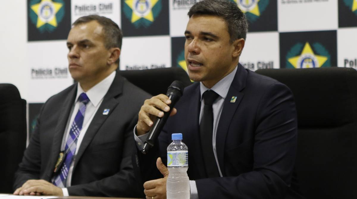 Rio de Janeiro - RJ  - 30/07/2019 - Opera&ccedil;ao Catarata -  Opera&ccedil;ao da policia civil e ministerio publico contra fraudes em licita&ccedil;oes na Funda&ccedil;ao Leao XIII  - na foto, coletiva de imprensa, Bernardo Barbosa, corregedor  - foto: Reginaldo Pimenta / Agencia O Dia