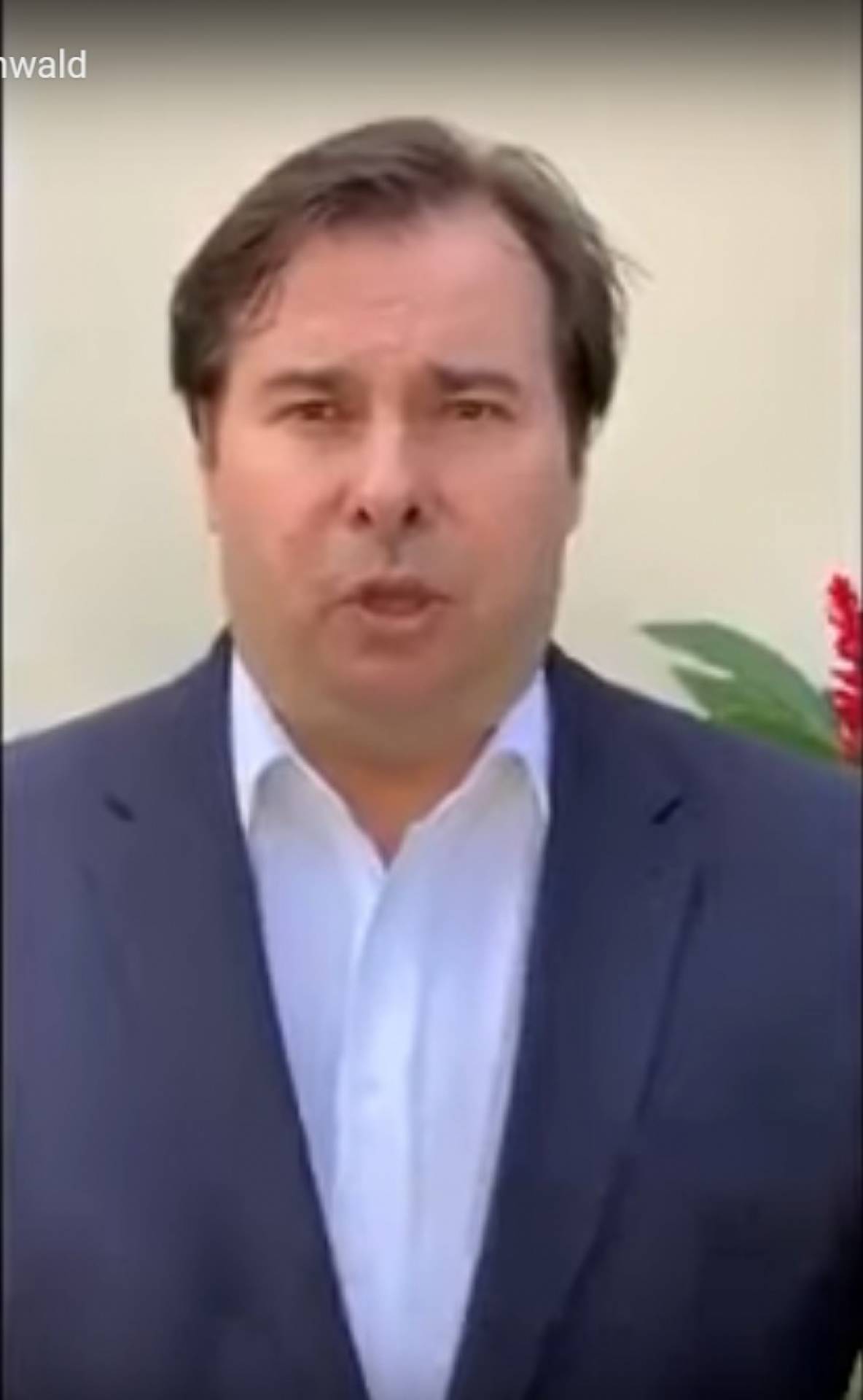 Rodrigo Maia se posicionou sobre o caso em vídeo exibido pela ABI - Reprodução
