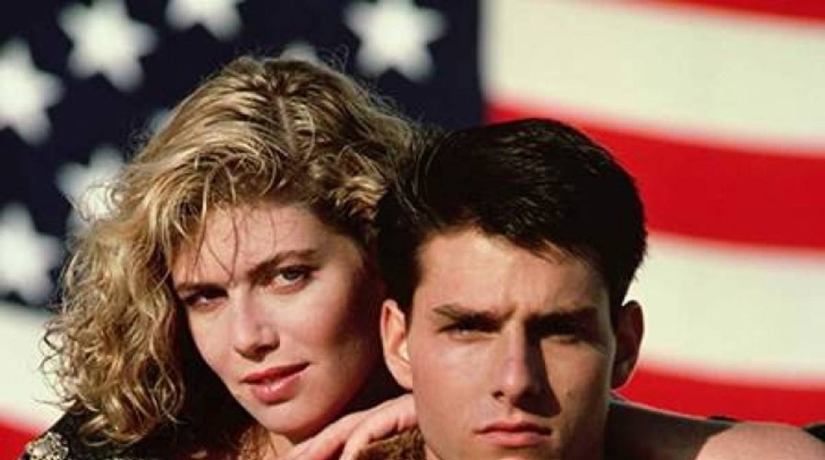 Kelly e Tom Cruise em 'Top Gun' - Divulgação