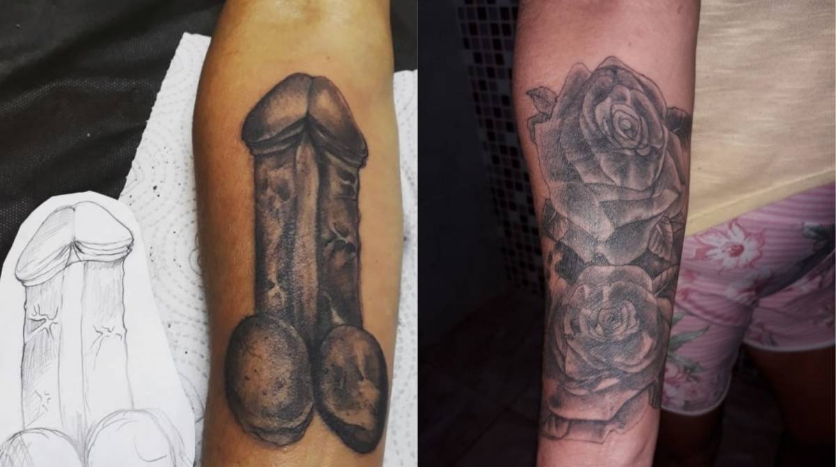 Neia teve que cobrir a tatuagem para arrumar serviço