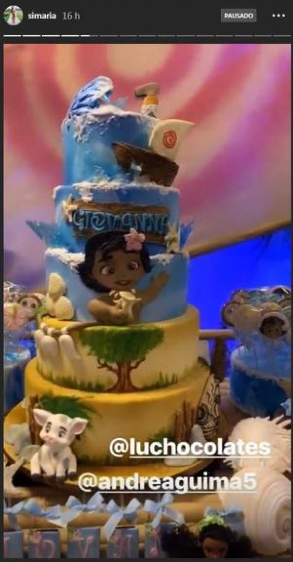 Simaria mostra detalhes da festa da filha 