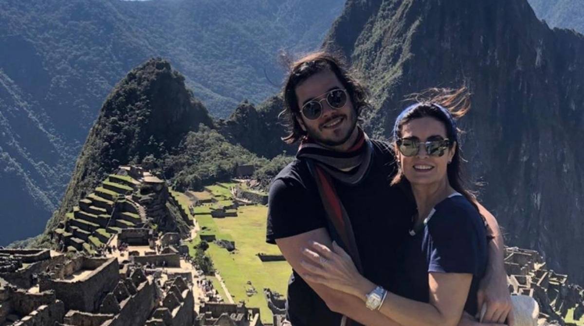 Túlio Gadelha e Fátima Bernardes no Peru 
