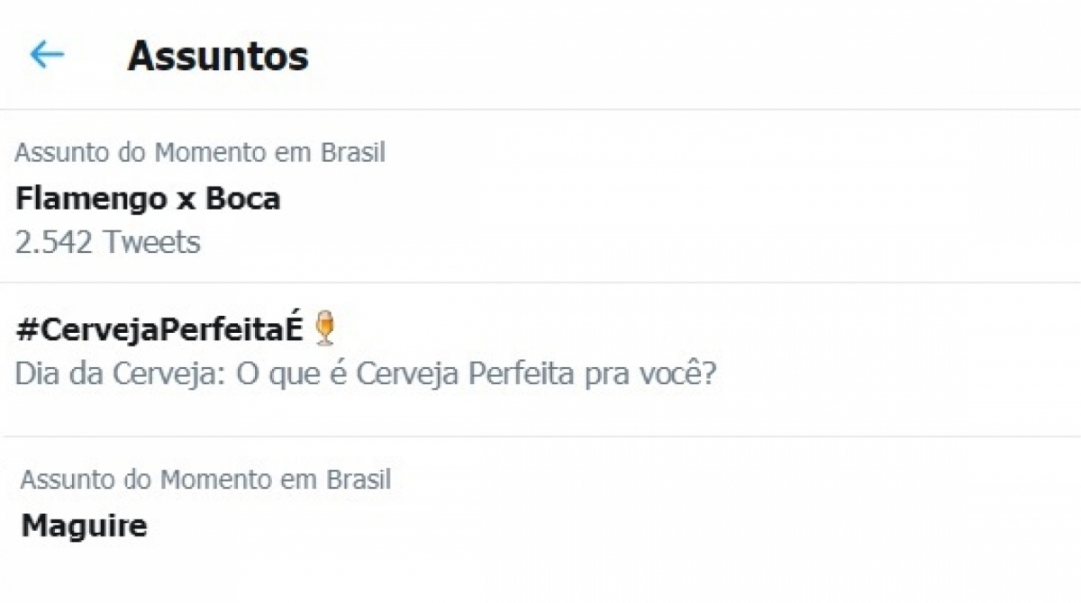 Flamengo x Boca virou um dos assuntos mais comentados no Twitter