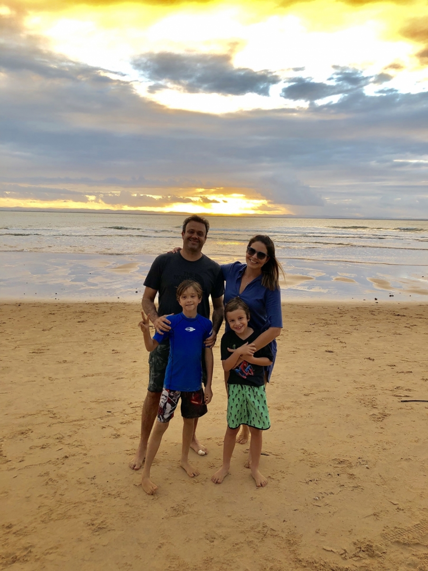 Babi Marttins passa férias com a família  - Divulgação 