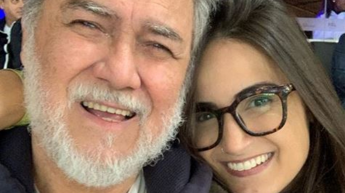 Mari Palma com o pai, Luiz Palma - Reprodução/Instagram