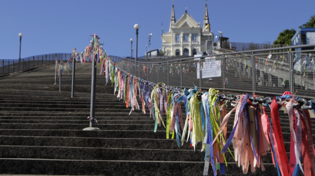 Rio,09/08/2019 - BONSUCESSO- Novela da Globo que narra a historia  do bairro Bonsucesso. Na foto, igreja da Penha .Foto: Cléber Mendes/Agência O Dia