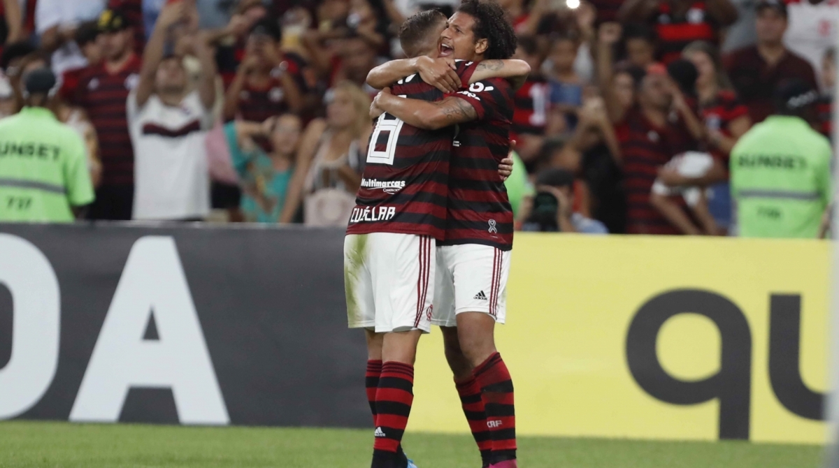 Partida entre as equipes de Flamengo x Grêmio, válido pela décima quarta rodada do Campeonato Brasileiro 2019, realizado  no estádio do Maracanã no Rio de Janeiro, neste sábado(10).