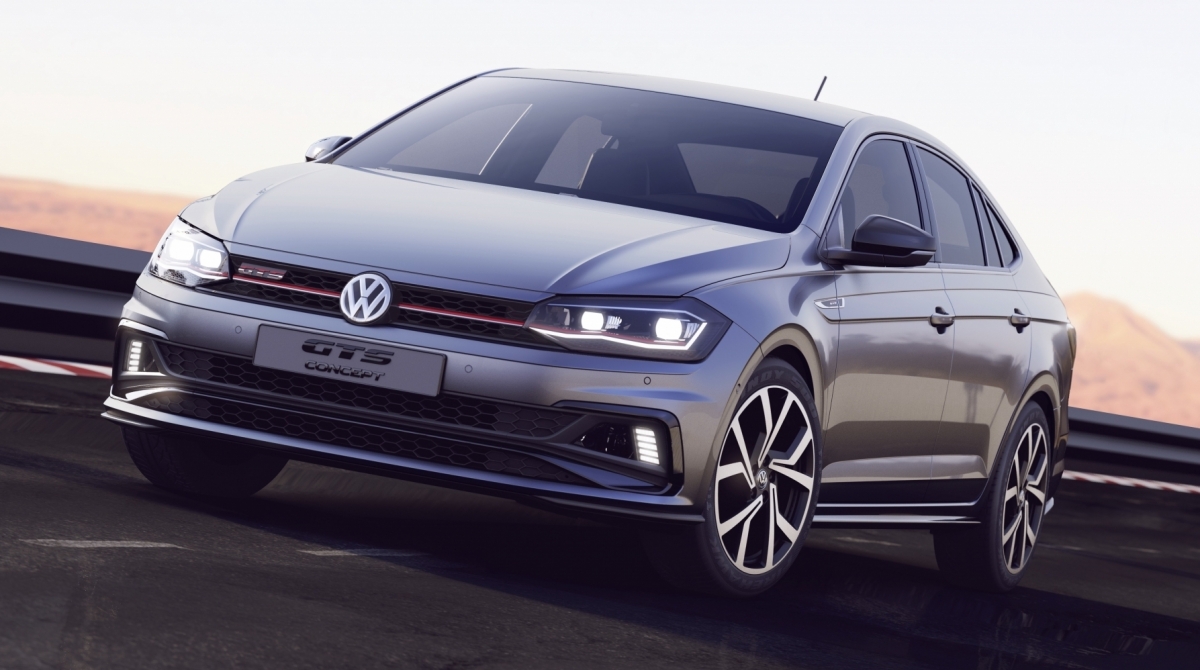 Polo e Virtus GTS de produção já foram flagrados sem nenhuma camuflagem em fábrica da Volkswagen
