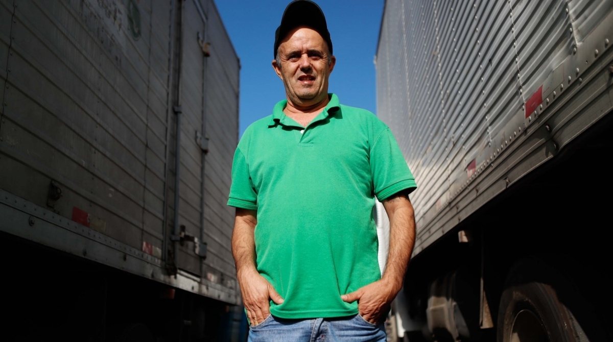 Nova Iguacu, 15/08/2019, Desativacao dos radares nas estradas, na foto o caminhoneiro Jose Geraldo Via Dutra na altura de Nova Iguacu, Foto de Gilvan de Souza / Agencia O Dia