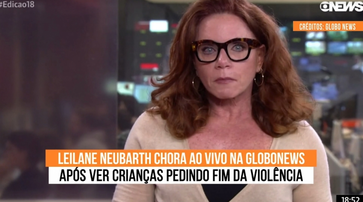Jornalista chorou após VT sobre violência no Rio - Reprodução/TV Globo