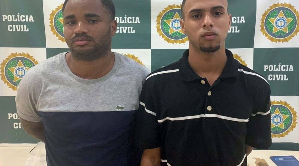 Luan Souza da Silva e Cristian da Silva Santos foram presos pela DCOD - Divulgação / Polícia Civil