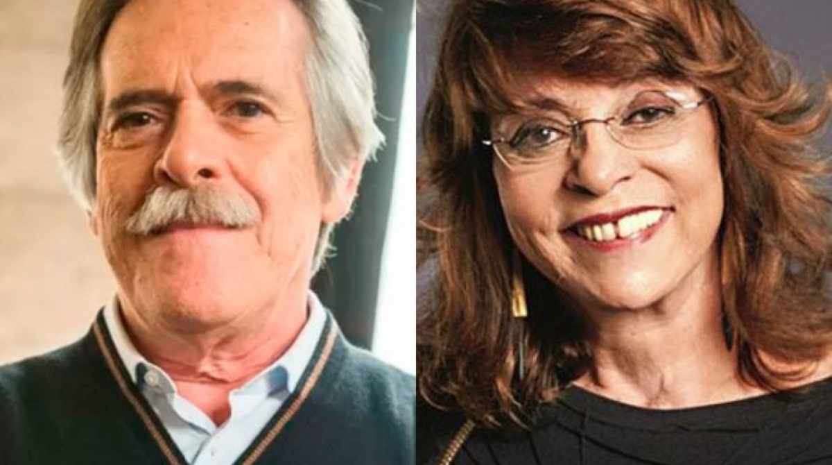 JosÃ© de Abreu e GlÃ³ria Perez - Montagem/ReproduÃ§Ã£o/TV Globo