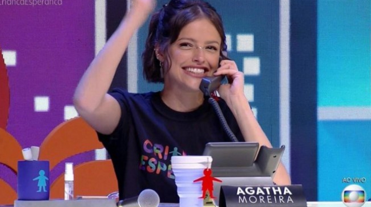 Agatha Moreira participou do 'CrianÃÂ§a EsperanÃÂ§a' - ReproduÃÂ§ÃÂ£o