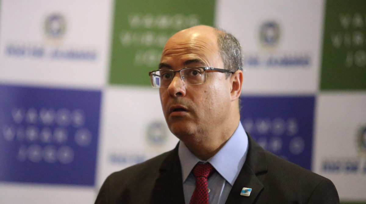 20 08 2019 - Pal&aacute;cio Guanabara - Laranjeiras, Rio de Janeiro, RJ - Coletiva de imprensa do governador do Rio de Janeiro, Wilson Witzel, sobre o sequestro de um &ocirc;nibus na Ponte Rio-Niter&oacute;i nesta ter&ccedil;a-feira, 20. Foto: Daniel Castelo Branco / Ag&ecirc;ncia O Dia