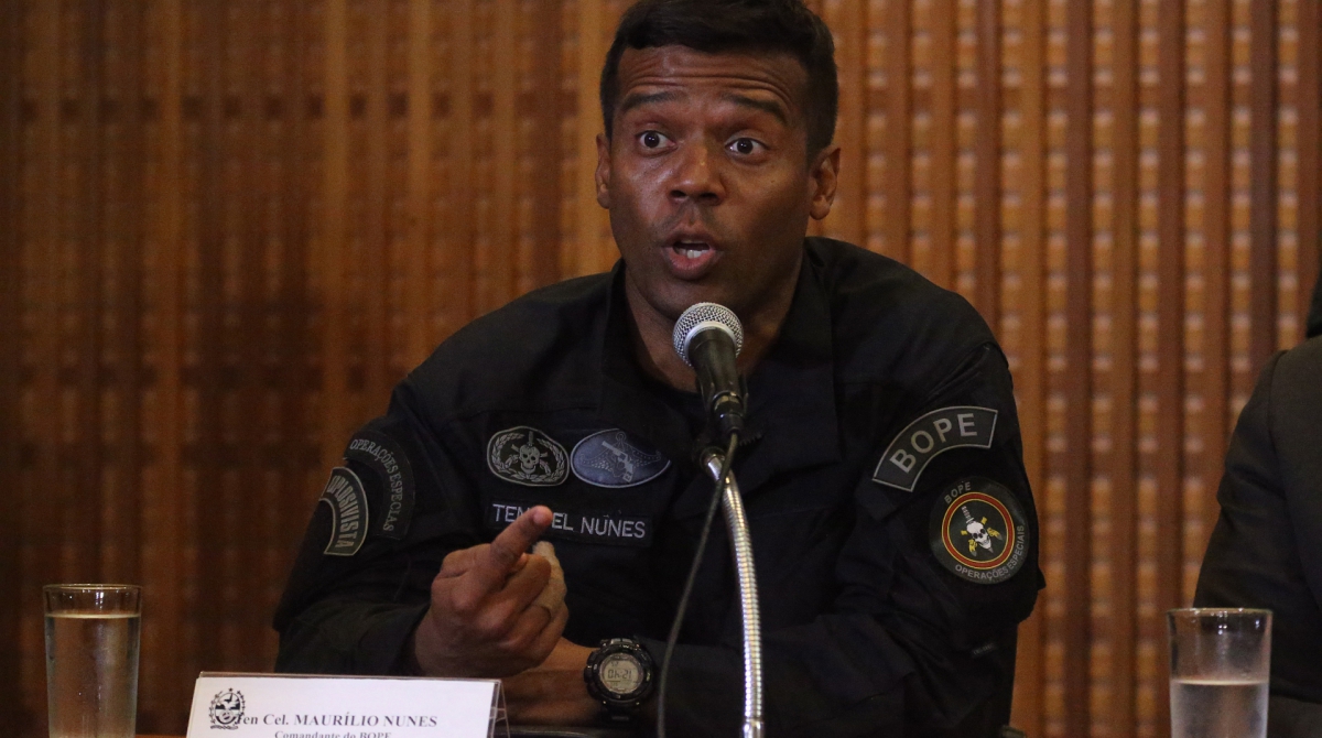 20 08 2019 - Pal&aacute;cio Guanabara - Laranjeiras, Rio de Janeiro, RJ - Coletiva de imprensa do governador Wilson Witzel, sobre o sequestro de um &ocirc;nibus na Ponte Rio-Niter&oacute;i nesta ter&ccedil;a-feira, 20. Foto: Daniel Castelo Branco / Ag&ecirc;ncia O Dia
