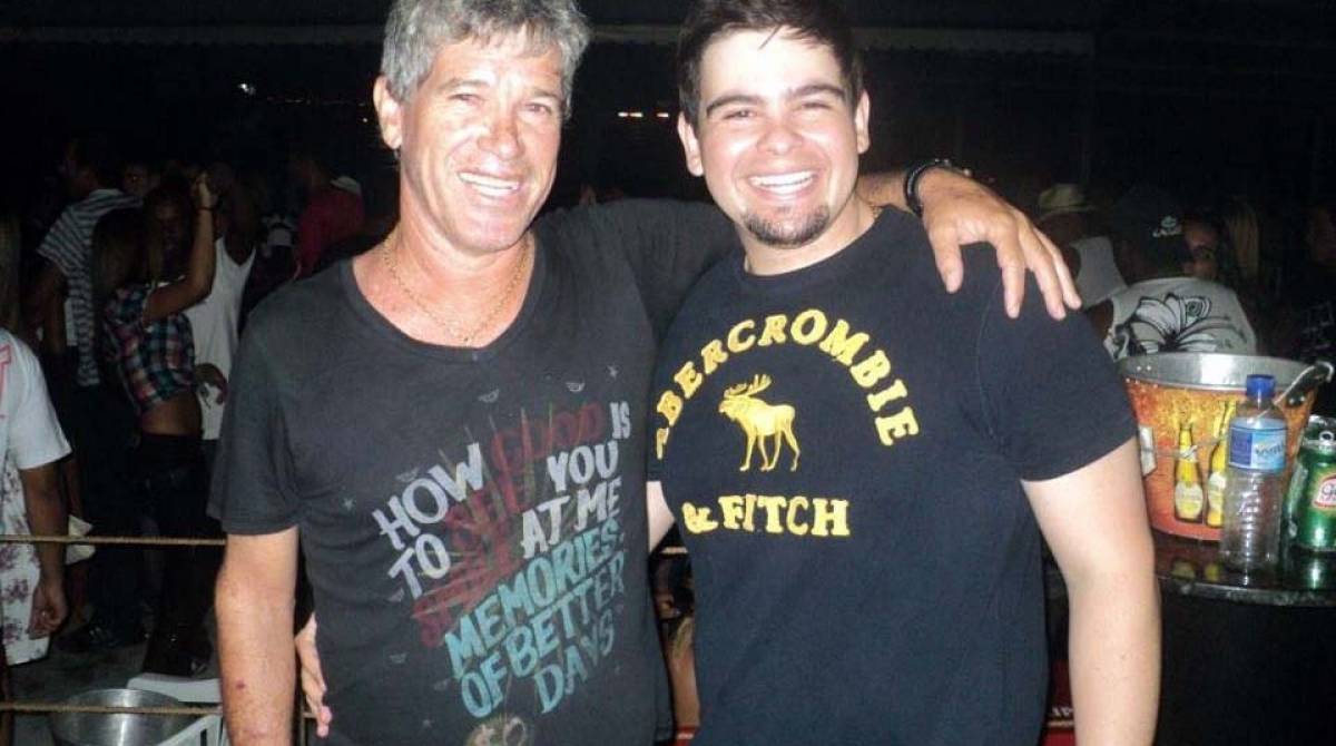 Ismael Braga e o filho