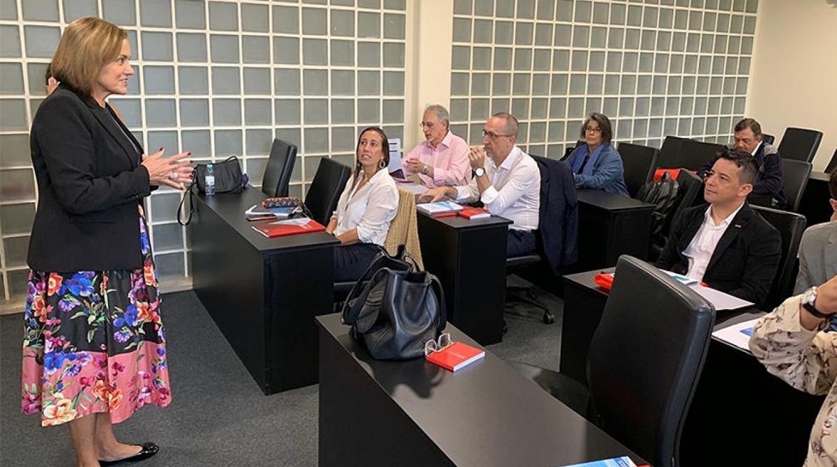 Maria Helena Monteiro, diretora de Ensino Técnico da Escola Nacional de Seguros, participou de curso em Lisboa - Divulgação