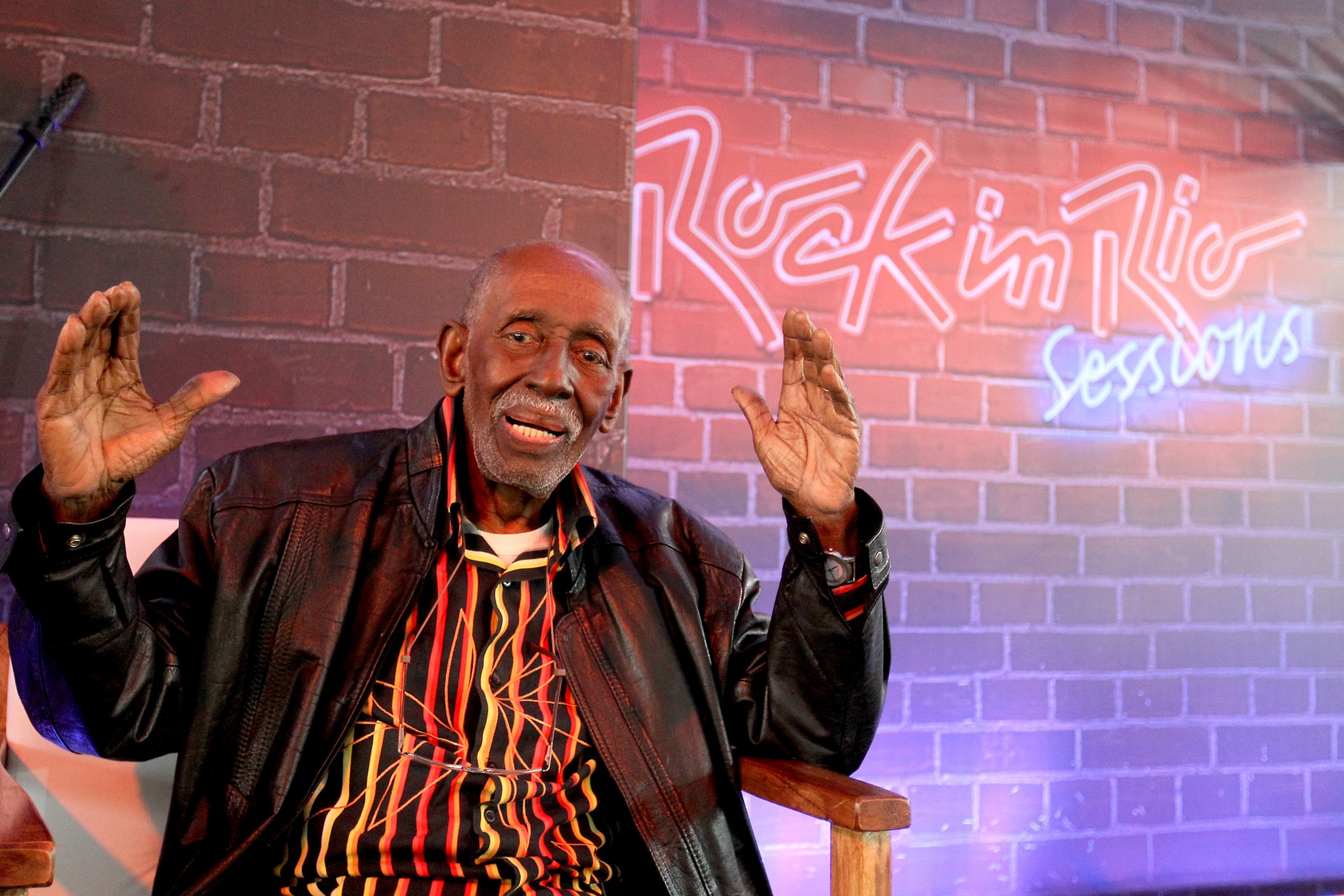 Rio de Janeiro 23/08/2019 - Na plenitude de seus 95 anos, o artista faz uma participacao especial no show FESTA DA RACA. Tela de Nelson Sargento serao evidenciadas e farao parte da ceonografia no backstage do evento. Foto: Luciano Belford/Agencia O Dia - Luciano Belford/Agência O Dia