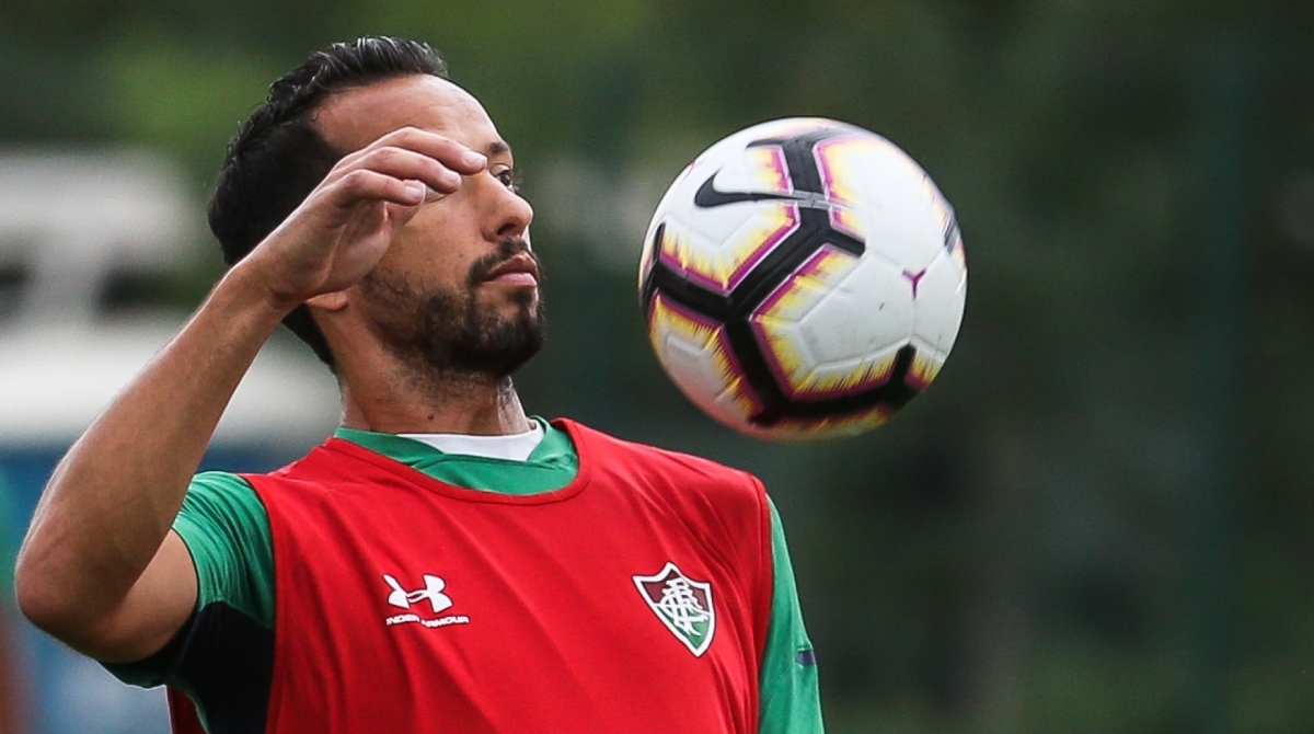 Nenê no treino do Fluminense - Lucas Merçon/FLUMINENSE