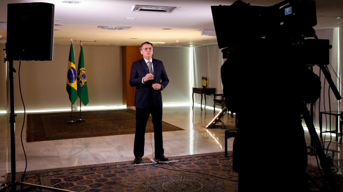 Pronunciamento de Bolsonaro foi feito na noite desta sexta-feira - Carolina Antunes / Presidência da República