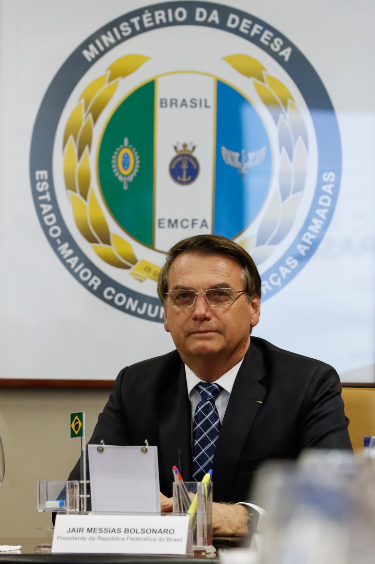 Bolsonaro teve nova reunião com o Ministro da Defesa e comandantes das Forças Armadas para falar da Amazônia nesta segunda - Alan Santos / Presidência da República