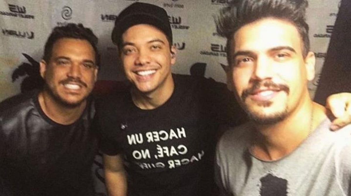 Juan e Rafael com Wesley Safadão - divulgação