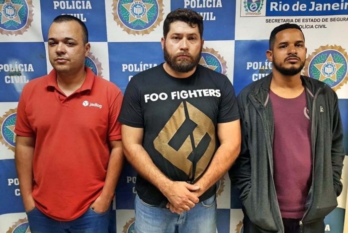 Da esquerda pra direita: Bruno de Oliveira Barcelos,, Alberto Paiva de Oliveira e Carlos Adriano dos Reis